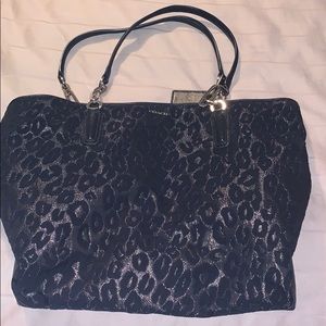 Black large Coach Tote
